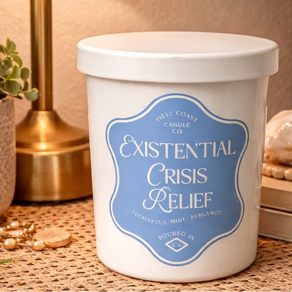 West Coast Candle Co “Existential Crisis Relief” Candle - Picture 2 of 3